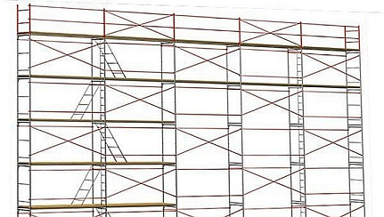 Леса фасадные рамные