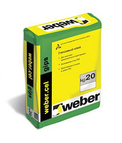 Клей монтажный гипсовый Weber.cel gips