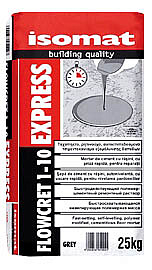 Масса полимерная для выравнивания бетонных полов быстросхватывающаяся Isomat Flowcret 1-10 Express